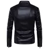 Men's Leather Faux Mens Bomber Jackets Fashion Men Coat Zipper Overcoat Motor Jacket Motorcycle Bikers Punk Man Brand Top Colthing 230904