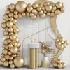 Autres fournitures de fête d'événement 5101218 pouces Rose Gold Metallic Chrome Latex Ballons Sirène Multicolor Globos Mariage Baby Shower Anniversaire Décoration 230905