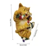 Decorative Objects Figurines Cat Gnomes Garden Art Outdoor for Fall Winter Garden Decor Garden Gnome Statues Outdoor Decor Housewarming Garden Gift 230904