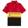 2023 New F1 Team uniform red men's short-sleeved T-shirt outdoor sports racing suit plus size customization