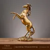 Dekorativa föremål Figurer Creative Gold Silver Black Horse Harts Sculpture Model Home Decor Animal Decoration Living Room Office Craft 230905