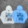 Erkek Hoodies Sweatshirts y2k fermuar hoodie harajuku gotik anime baskı büyük boy kapşonlu sweatshirt erkekler kadın 2023 yeni punk rock ceket ceket sokak kıyafeti t230905