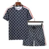Mens Designers Tracksuits Summer Suits 23SS Fashion with Letters Embroidery Shirt Seaside Holiday Shorts Shorts Set Mans 2024 Luxury Set Outfits Sportswears