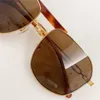 Nouveau design de mode lunettes de soleil carrées 40044U cadre en métal double temples de corde nautique avant-gardiste style populaire lunettes de protection UV400 en plein air