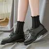 Women Socks Kawaii Lolita Girls Cotton Classic Soft White Black Thin Sock Calcetines Hombre 2023