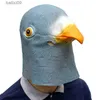 Party Masks Pigeon Mask Cute Animal Latex Halloween Mask Animal Costume Theater Mask Novelty Latex Masks T230905