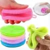 Silicone Dish Bowl Cleaning Brushes Multifunction 8 colors Scouring Pad Pot Pan Wash Brush Cleaner Kitchen Dishes Washing Tool Fashion