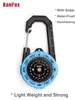 Outdoor Gadgets Kanpas Waterproof Carabiner outdoor compass with luminous and 1-2-3system/Tourist compass / blue compass 230905