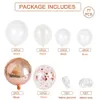 77pcs Rose Gold Balloon Zestaw girlandzki lateks konfetti balony ślubne shower prysznic baby shower dziewczyny dekoracje urodzinowe 102170a