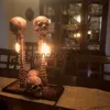 Party Decoration Halloween Horror Skull Head Light Handmade Statue 3D LED Skull Lamp Halloween Decor Skull Desk Lamp Resin Material AG11 22 Drop x0905