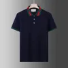 23ss designer marca polo camisa bordado H manga curta camiseta roupas masculinas de luxo clássico lapela negócios botão camisas polos de alta qualidade