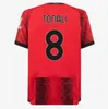 23 24 Giroud Pulisic Adult Soccer Jerseys 2023 24 Rebic Theo Bennacer Kessie de Ketelaere Rafa Leao Football Shirts Ac Milans Player Men Kid Yuniledi 16-4XL 666