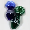 Latest Colorful Style Smoking Pyrex Thick Glass Pipes Portable Dry Herb Tobacco Filter Spoon Bowl Innovative Handpipes Pocket Cigarette Holder DHL