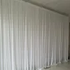 4 8M Pure White Fabric Backdrop Drapes Curtains Wedding Ceremony Event Party Stage Background For Wedding Decoration1955