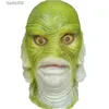 Masques de fête Forme Eau Amphibien Homme Poisson Cosplay Costumes Meilleur Film Oscar Merman Visage Halloween Masque En Latex T230905