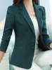 Abiti da donna Blazer Eleganti da donna Autunno Blazer Casual Manica lunga Moda professionale Office Lady Business Slim Cappotti monopetto 230904