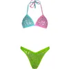 Projektantka Summer Top Fashion Damskie odzież kąpiel kącika kąpielowego alfabetu Alphabet Haft Designer Beach High-end Lace Bikinis CK1O