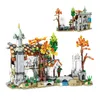 Blöcke Kreative und Interessante Herbst Wald Schloss Hause Dekoration Ornamente Bausteine Spielzeug Geschenke R230905