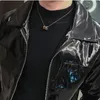 Herren Leder Faux Shinny Jacke für Männer Punk Mode 2023 Herbst Winter Rot Schwarz Sänger Dance Club Party Bühne Kostüm bomber Mäntel 230904