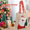 Weihnachtsdekorationen, große Geschenktüten mit Griff, Sackleinen für Weihnachtsfeiertage, Leckereien, Weihnachtsmann, Süßigkeitenbeutel, langlebiges Partyzubehör 230905