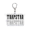 Fashion Trap Acrylic Keychain Letter Nyckelkedjor för män Kvinnor Tillbehör Keychains Söt väska hängande nyckelring smycken gåva