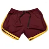 Menshorts 2023 Sports Gym Athletic Middle Trousers Elastic Band Man Soft Cotton Blend Running