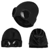 New Winter Hat With Lenses Pilot Goggle Beanie Hat Knitted Beanies Thick Fleece Warm Hat Unisex Adult Multi-Function Caps