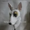 Parti Maskeleri Boğa Terrier Maskesi - Cadılar Bayramı Kostümü Lateks Hayvan Köpek Maskesi T230905