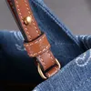 İşlemeli denim çanta deri el çantası tasarımcı çantaları kadınlar için küçük crossbody omuz çanta sırt çantası kılıfları kadınlar alışveriş çantası seyahat yüksek kapasite