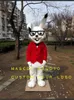Costume de mascotte de lapin rouge, costume fantaisie personnalisé, kits d'anime, robe fantaisie de mascotte, costume de carnaval 41728