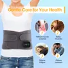 Back Massager Waist Massager Support Belt Vibrador Back Pain Relief Lower Lumbar Pad 3-Level Compreses for Physiotherapy Rehabilitation 230904