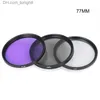 Filtres 3 pièces 49mm/52mm/55mm/58mm/62mm/67mm/72mm/77mm ensemble de filtres UV + CPL + FLD Q230905