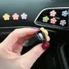 Uppgradera 1/2st blommor aromaterapi bil luftuttag dekoration parfym clip luft friskare färgglada flora dekor auto tillbehör