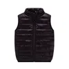 Gilet enfant gilet à fermeture éclair complète manteaux d'hiver vêtements de bébé filles garçons chaud coton col roulé gilet pour les écoliers 1-14 ans 230904