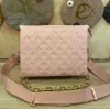 10AAA Coussin أكياس عالية الجودة مصممة نسائية محافظ أكياس الكتف Crossbody حقائب مربعة مربعة الجلود الأصلية اثنين