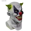 Maschere per feste Halloween Maschere popolari in lattice Paura dei clown Jester Psycho Scary Fancy Dress Up T230905