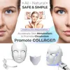 Urządzenia do pielęgnacji twarzy LED Pon 7 Kolorowa maska ​​skóry odmładza terapia szyja przeciw niszczyciela Maszyna Whiten Repair Beauty Care Masaż narzędzia 230904
