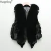 Womens Fur Faux Women 100% äkta verklig Vest Natural Soft Sleeveless Jackor Lady Quality Warm Gilet 230904
