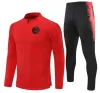 19 20 21 22 Kinder-Fußball-Trainingsanzug Psgs MBAPPE Jacke Futbol Männer Lange Ärmel Survêtement-Sets Hommes Sportbekleidung Erwachsene Trainingsanzüge Fußball-Trainingsanzüge Top