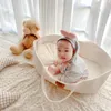 Baby Cribs Travel Playpen Madrass Child Toddler PlayPens POGRAPHY SOVA borttagbar babys bofödd Bed Crib 230904