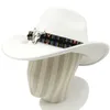 Breda Brim Hats Bucket White Cowboy Hat Jazz Top Head Accessories Felt Mäns och kvinnors utomhus Knight 230904