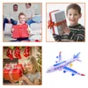 Aircraft Modle Dzieci Model samolotowy samolot elektryczny z migającym światłem dźwięku Zespół Zabawek dla dzieci dla dzieci Prezent urodzinowy 230904