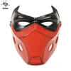 Party Masks Cafele Jason's Helmet Deluxe Red Hood Mask 2022 Stunning Art Collection Jason Todd Resin Helmet Halloween Cosplay Props T230905
