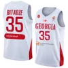 Printed Georgia 23 Shengelia Jerseys Basketball 2023 World Cup 5 Mamukelashvili 4 Rati Andronikashvili 35 Goga Bitadze 25 Thaddus McFadden Duda Sanadze National