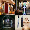 Feestdecoratie Halloween LED-decoratie Knipperlicht Hangend Schedel Horror Pompoen Vleermuis Thuis Spookhuis Bar Halloween Feestdecoraties 2023 x0905