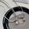 New Strong Light Pearl Small Waist Temperament Entry Lux Necklace Special-Interest Design High-Grade Clavicle Chain