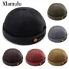 BeanieSkull Caps Retro Velluto a coste Originale Docker Sailor Biker Cap Marca Brimless Skullcap Uomo e Trend Hiphop Cappello Autunno Mantieni caldo 230904