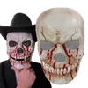 Party Masks Horror Ghost Skull Skeleton Masks Cosplay Moving Mouth Accessories Adult Headgear Unisex Blooding Halloween Carnival Party Props 230905