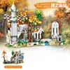 Blöcke Kreative und Interessante Herbst Wald Schloss Hause Dekoration Ornamente Bausteine Spielzeug Geschenke R230905