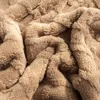Couvertures Couverture de lit épaisse Double couche hiver couverture polaire d'agneau maison chaude Sherpa doux housse de canapé jeter né enveloppement enfants couvre-lit 230904
